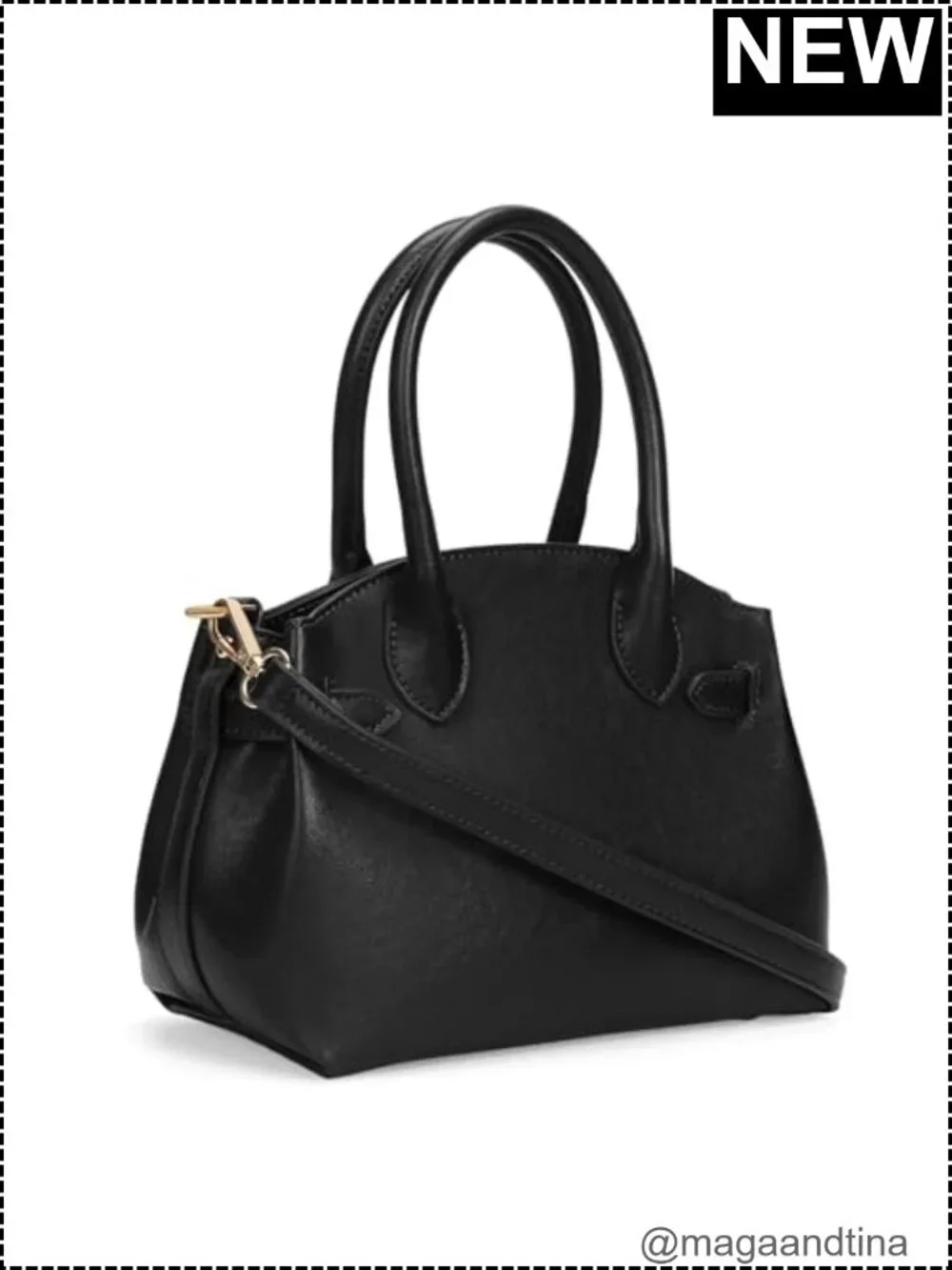 Vintage Faux Leather Crossbody Bag Top Handle Satchel Purse Women
